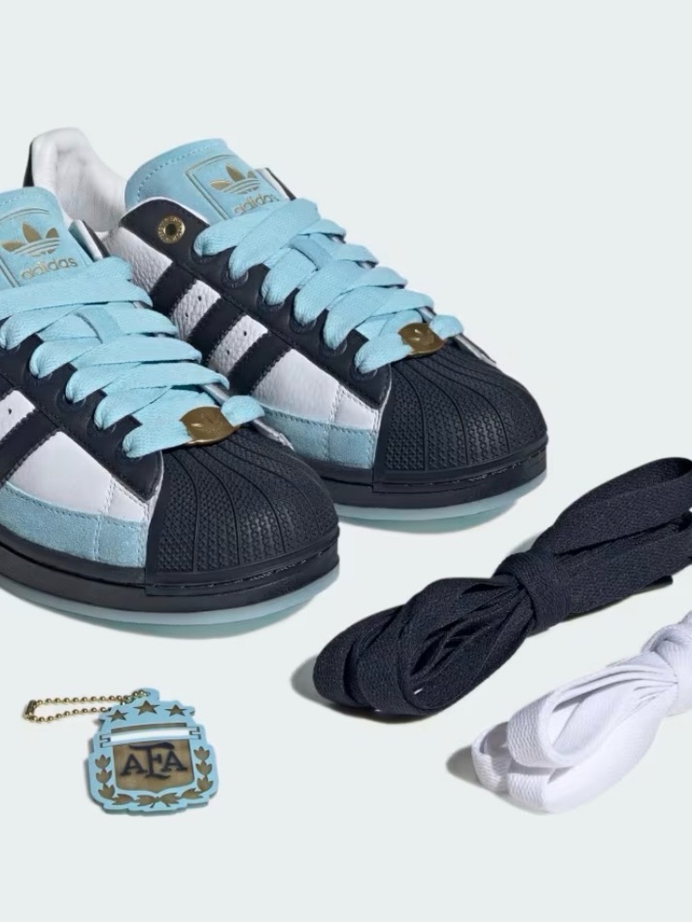 Rare! Adidas Argentina Superstar Sneaker Size 9 US Men KI8564